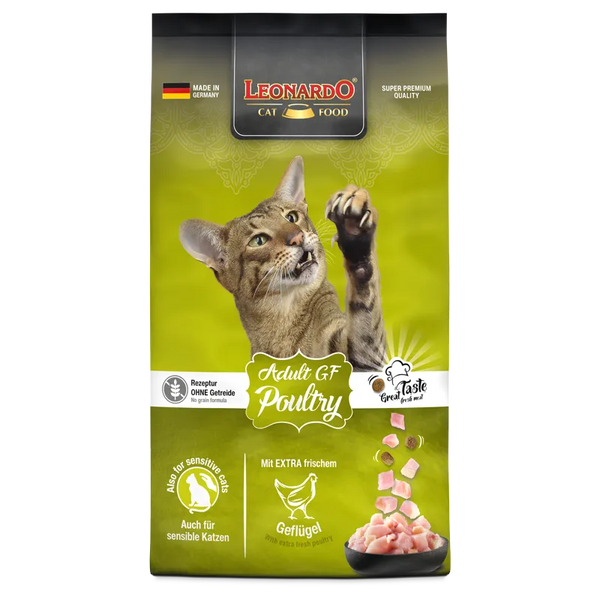 Leonardo Grain Free Poultry Cat Dry Food 1.8kg – Happet