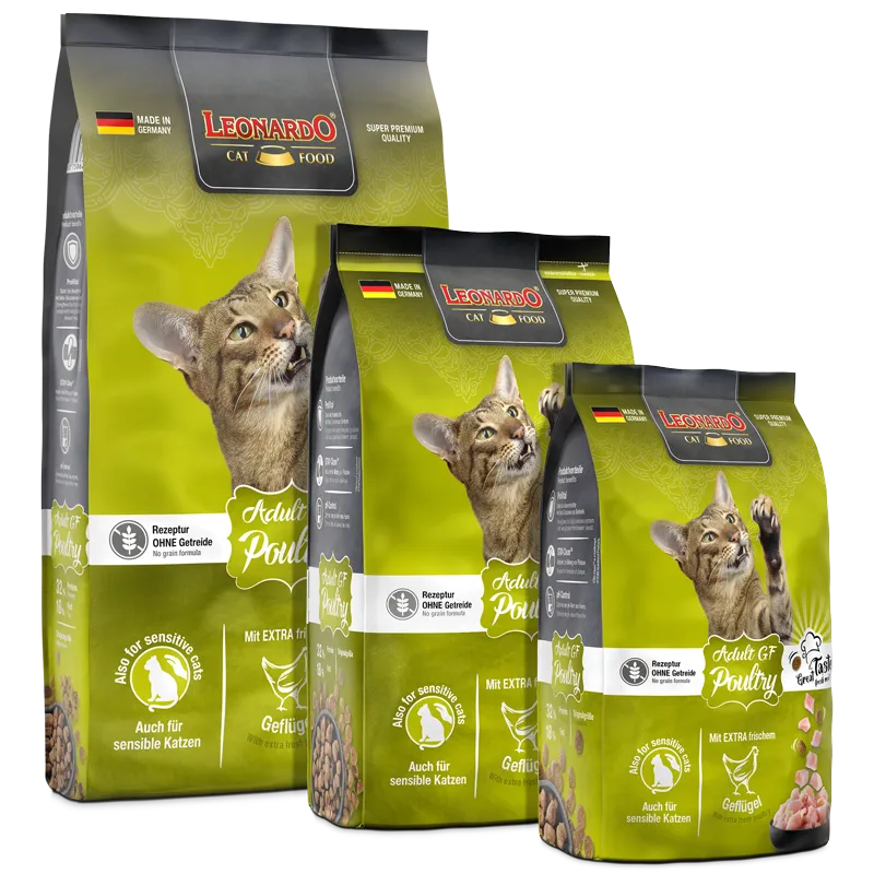 Leonardo Grain Free Poultry Cat Dry Food 1.8kg