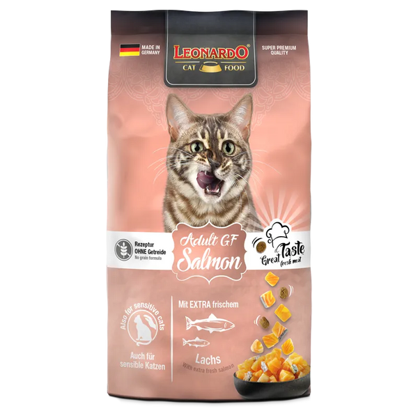 Leonardo Grain Free Salmon Cat Dry Food 1.8kg – Happet