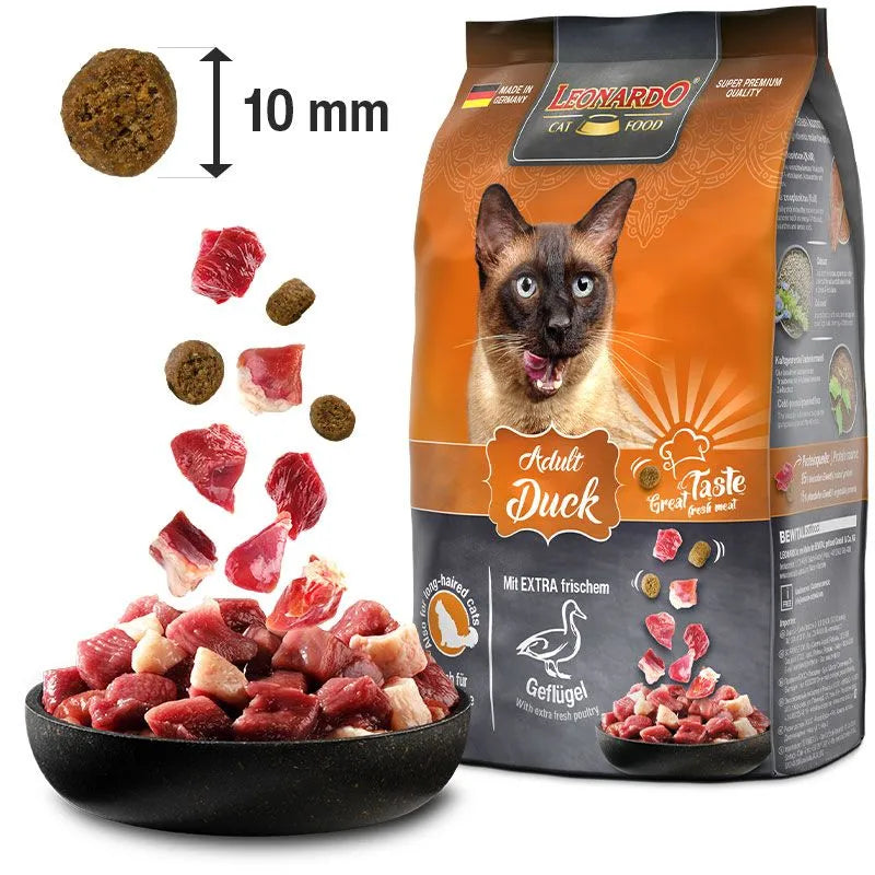 Leonardo Adult Duck Cat Dry Food 1.8 Kg
