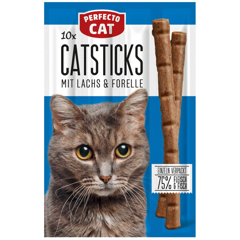 Perfecto Cat 10X Catsticks Mit Lachs & Forelle 50g