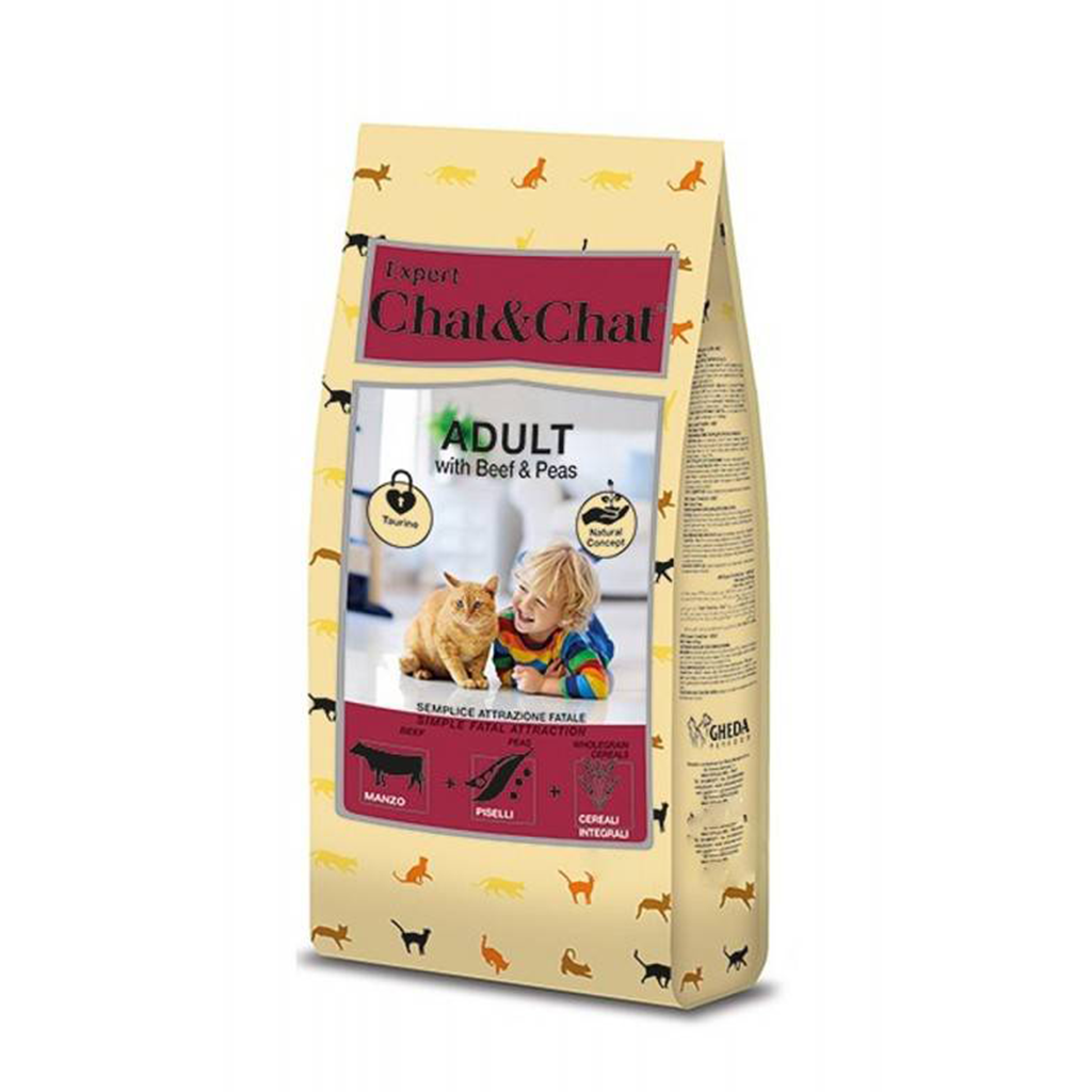 Chat & Chat Expert Adult Cat Beef & Peas 14Kg