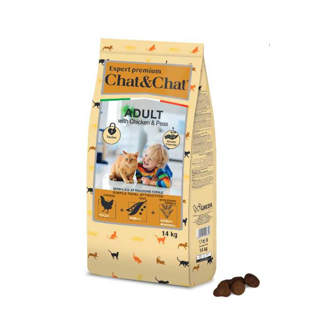 Chat & Chat Expert Adult Cat Chicken & Peas 14 kg