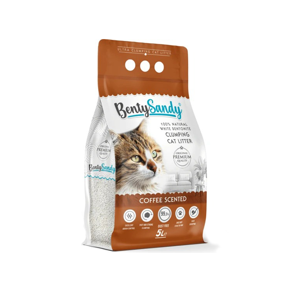 Benty Sandy Clumping Cat Litter Coffe 5 L