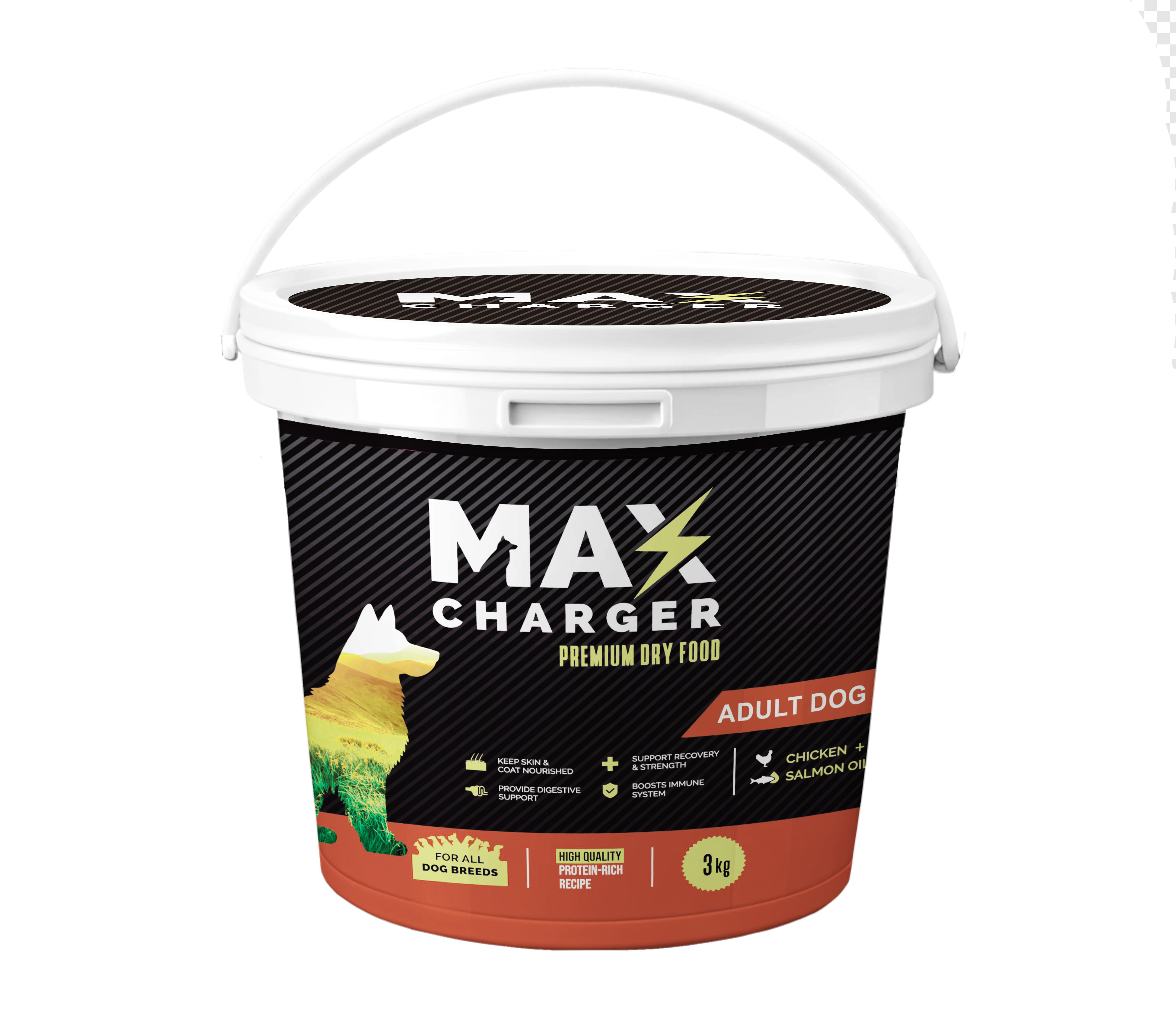 Max Charger Premium dry food for all breeds of dogs 3 K