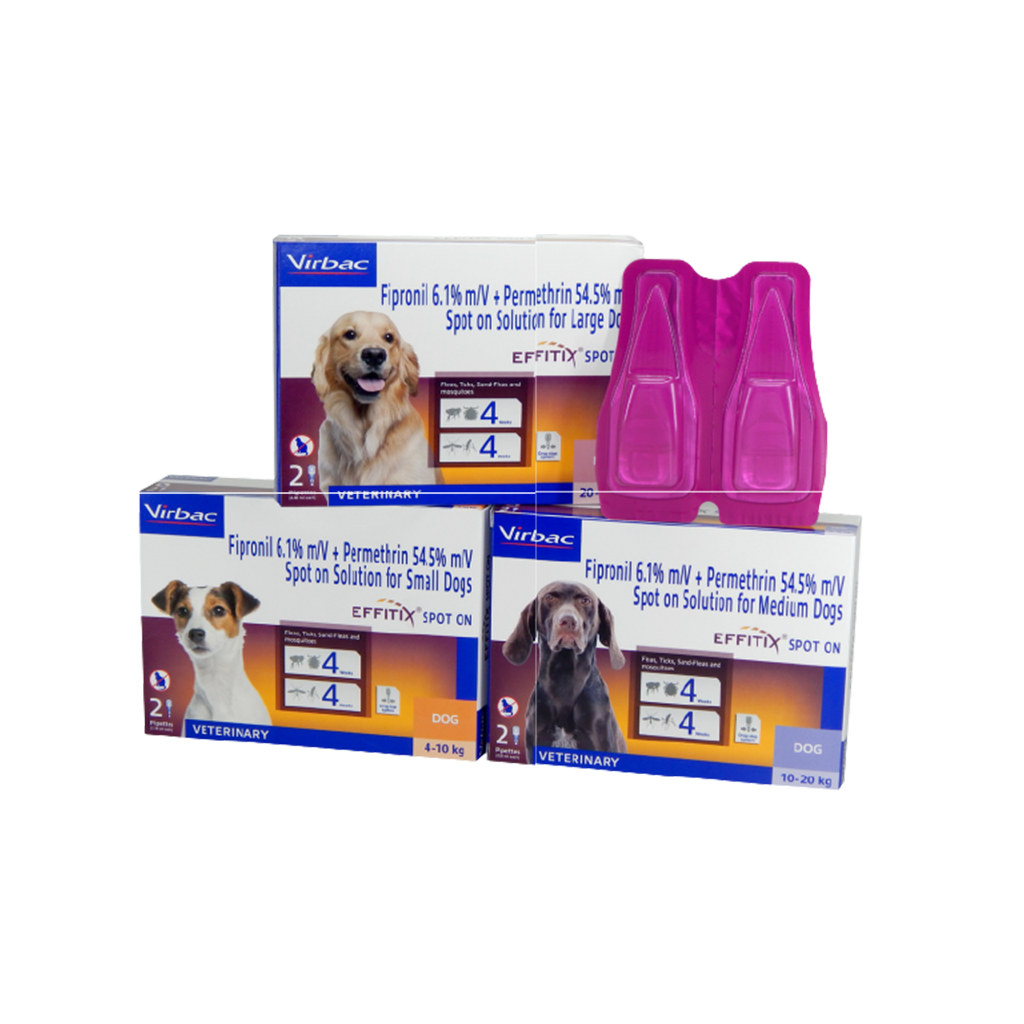 EFFITIX Anti-tick Medicine for Dogs one Pipette