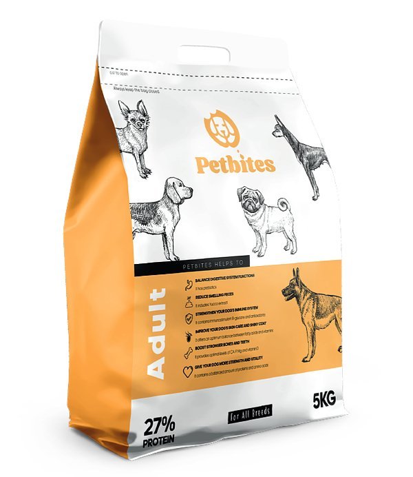 Petbites Dry Food For Adult Dogs - 15 Kg All breeds