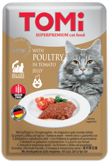 Tomi with poultry in tomato jelly 100g