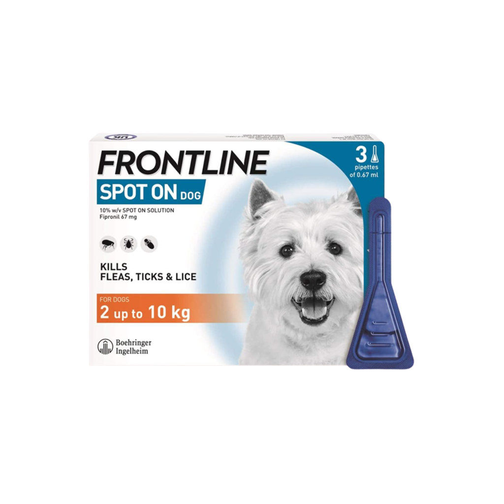 Frontline Spot-On Dog S (2-10kg) X 1 Pipette