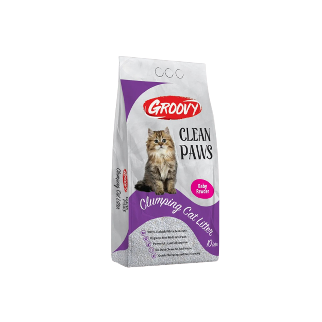 Groovy Clumping Baby Powder Cat Litter 10L