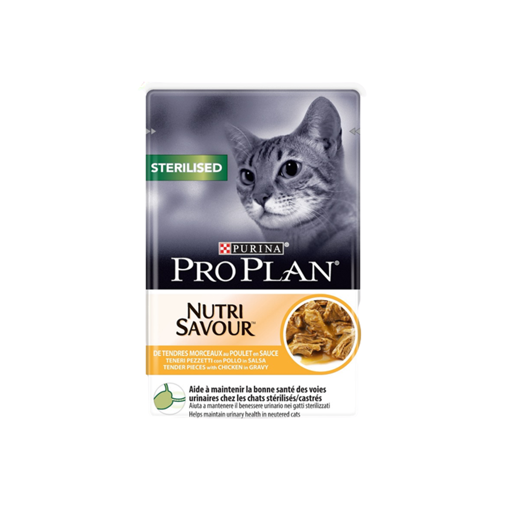 PURINA Pro Plan Sterilised Nutri Savour with Chicken in Gravy 85g