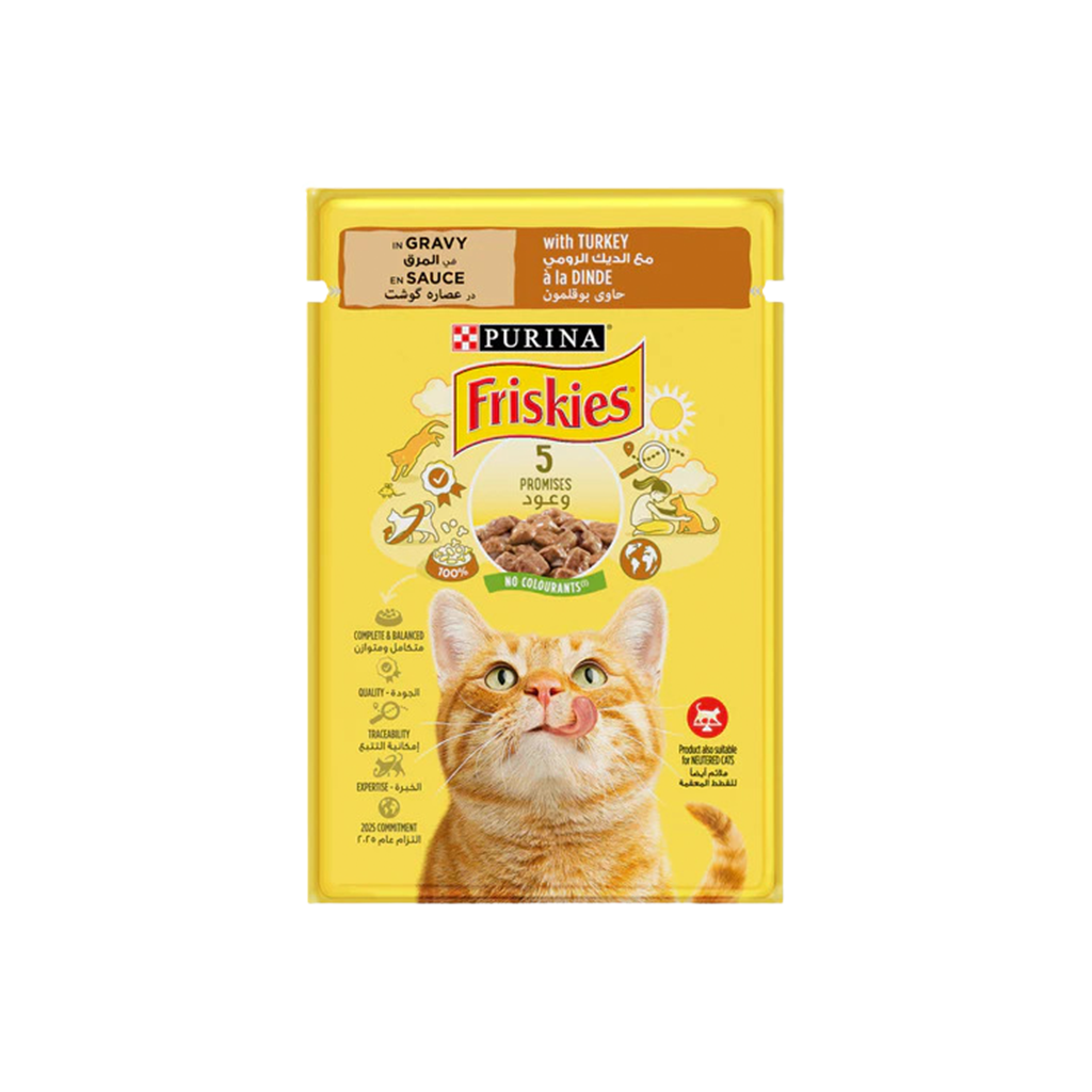 Friskies Turky Chunks in Gravy Pouch 85g