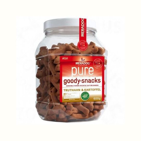 Meradog Pure Goody Snacks With Turkey And Potato 600 g