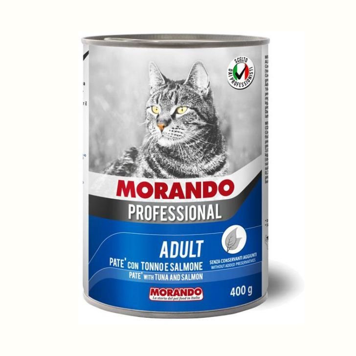 Morando cat pate Tuna and salmon 400g