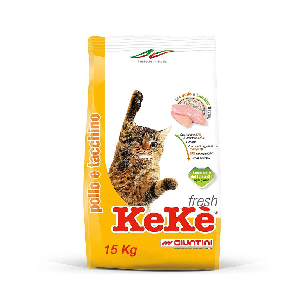 Keke Fresh for Cats With Chicken and Turkey 15 Kg