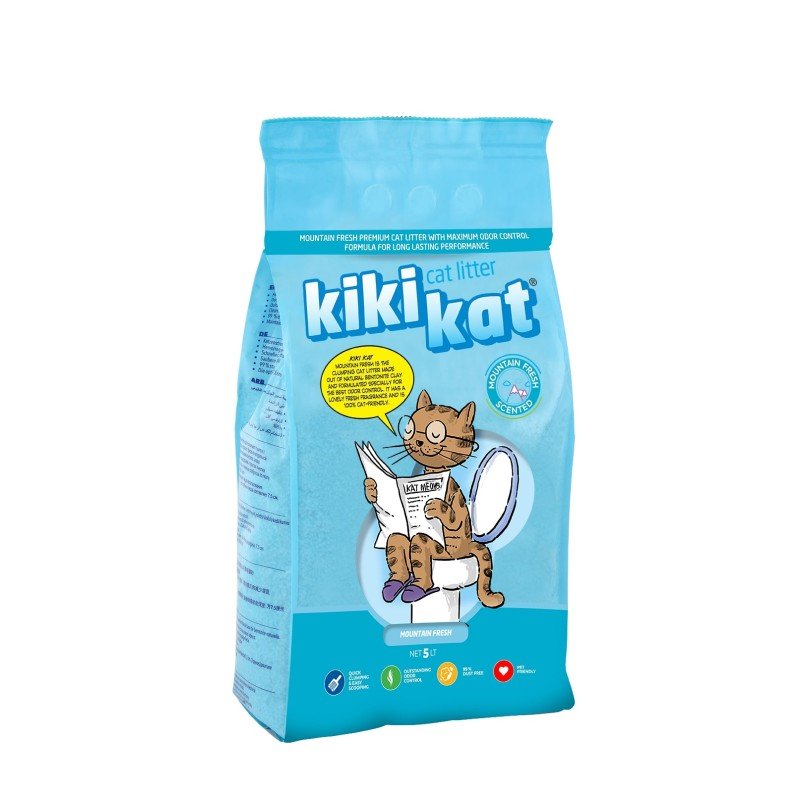 KIKI KAT CAT LITTER 5 LT (Mountain Fresh)