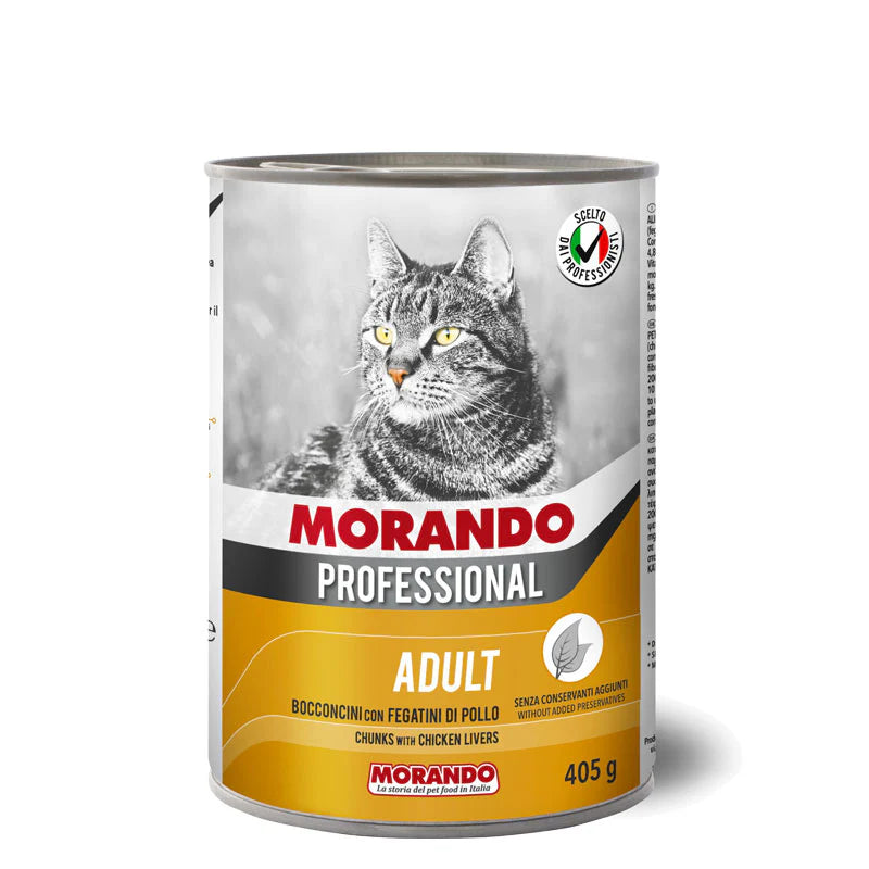 Morando Cane Cat Chunks Chicken and Turkey wet food 400g