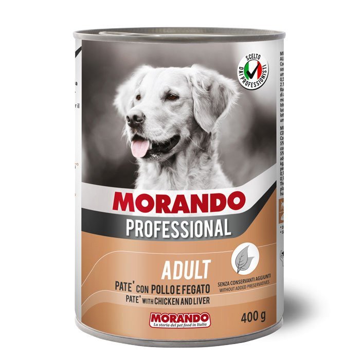 Morando Dog Pate Chicken and Liver wet food 400g