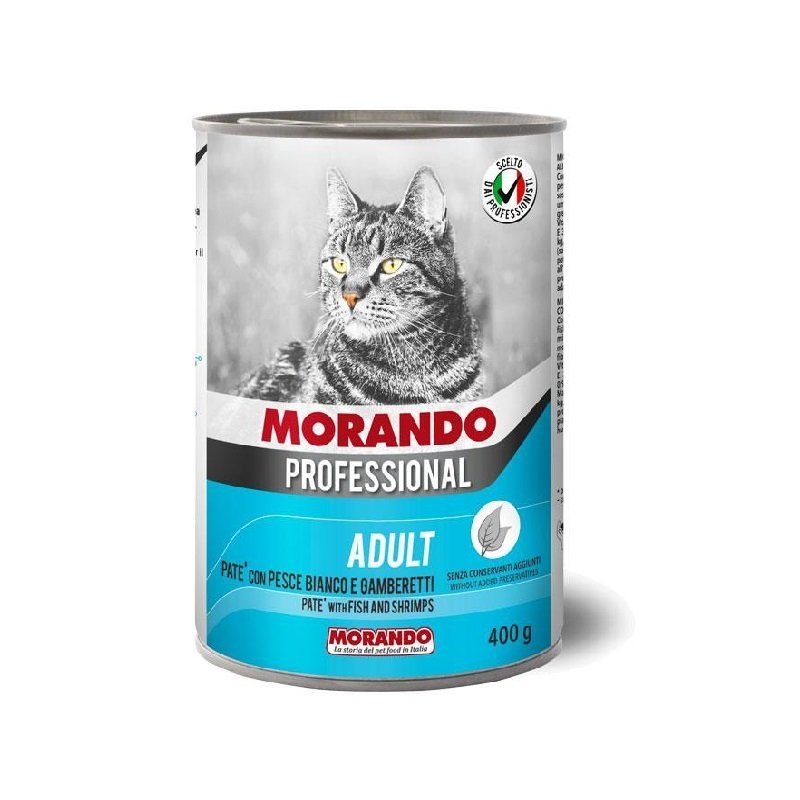 Morando Cat Pate Fish Shrimps 400 g