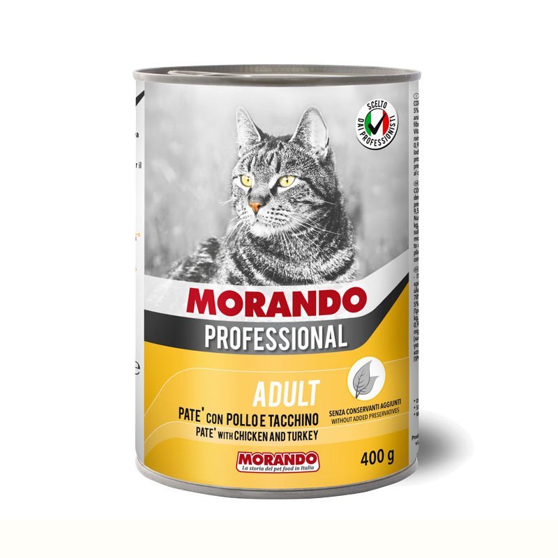 Morando cat pate chicken turkey wet 400g