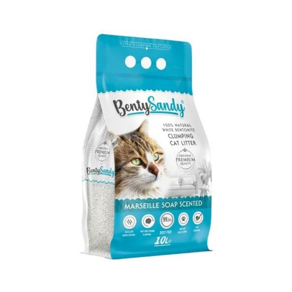 Benty Sandy Clumping Cat Litter Marselia Soab 10 L