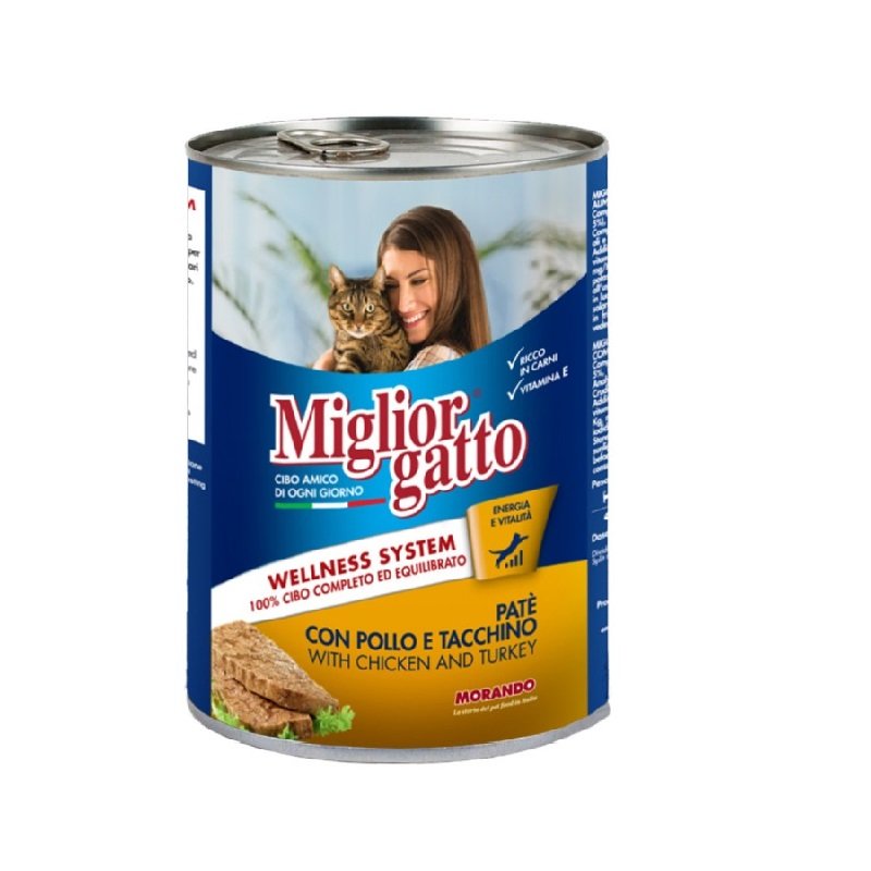 Miglior Cat Pate Chicken and Turkey 400g