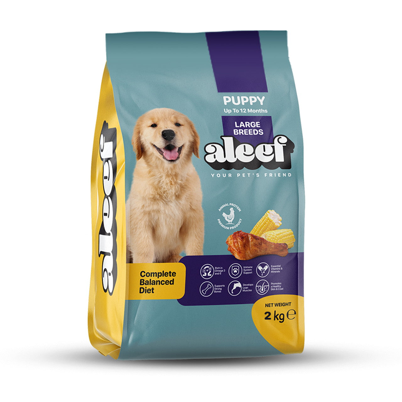 Aleef Large Breed Puppy Dry Food 2kg