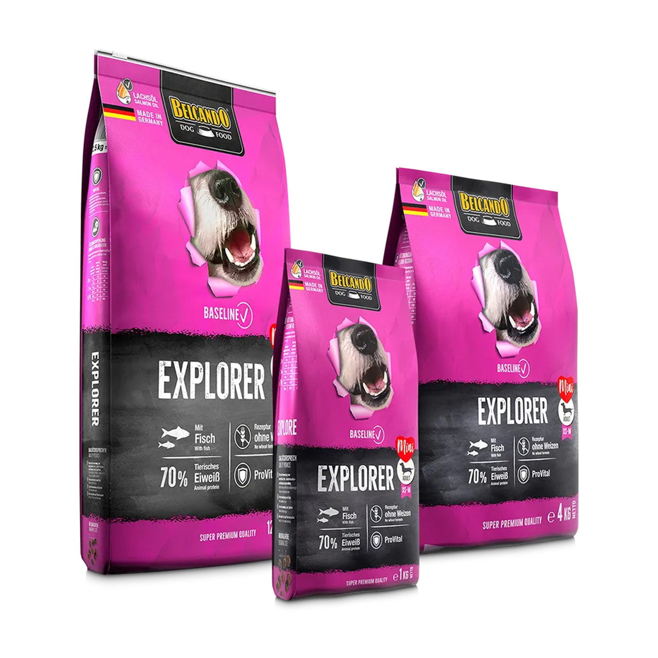 Belcando Baseline Explorer Dog Dry Food 1kg - 4kg - 12.5kg
