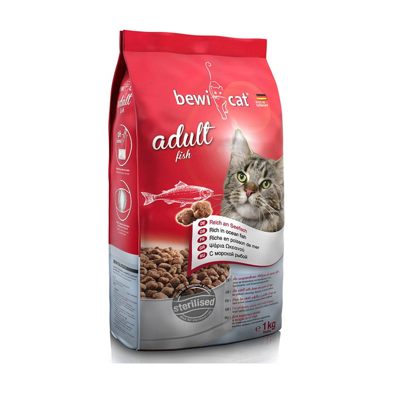 Bewi Fish Sterilised Cat Dry Food 1kg