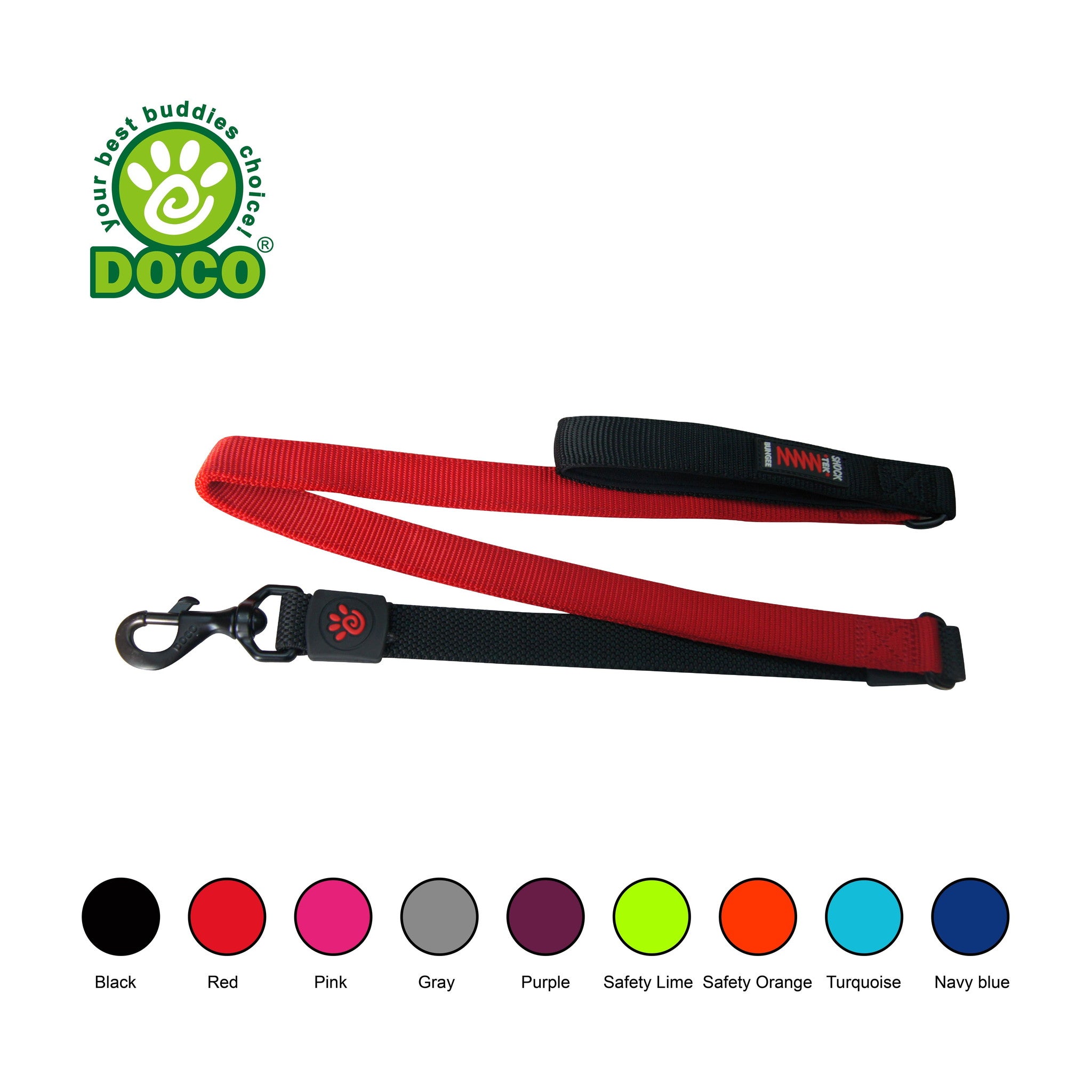 DOCO Shock Absorbing Bungee Leash 4FT Large