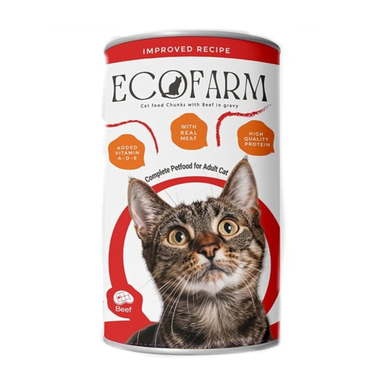 ECOFARM Wet Food with BEEF in Gravy 400gm