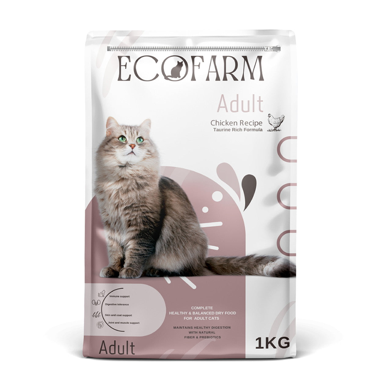 ECOFARM Adult Cats Dry Food 1 KG