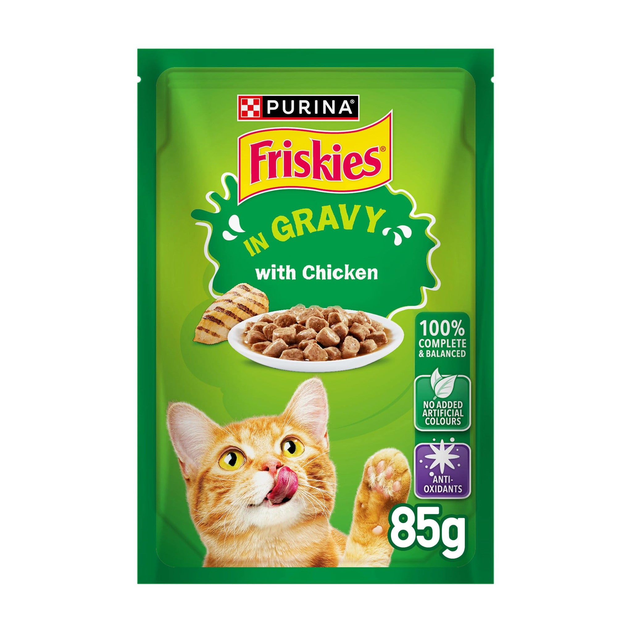 Friskies Chicken Chunks in Gravy Pouch 85g