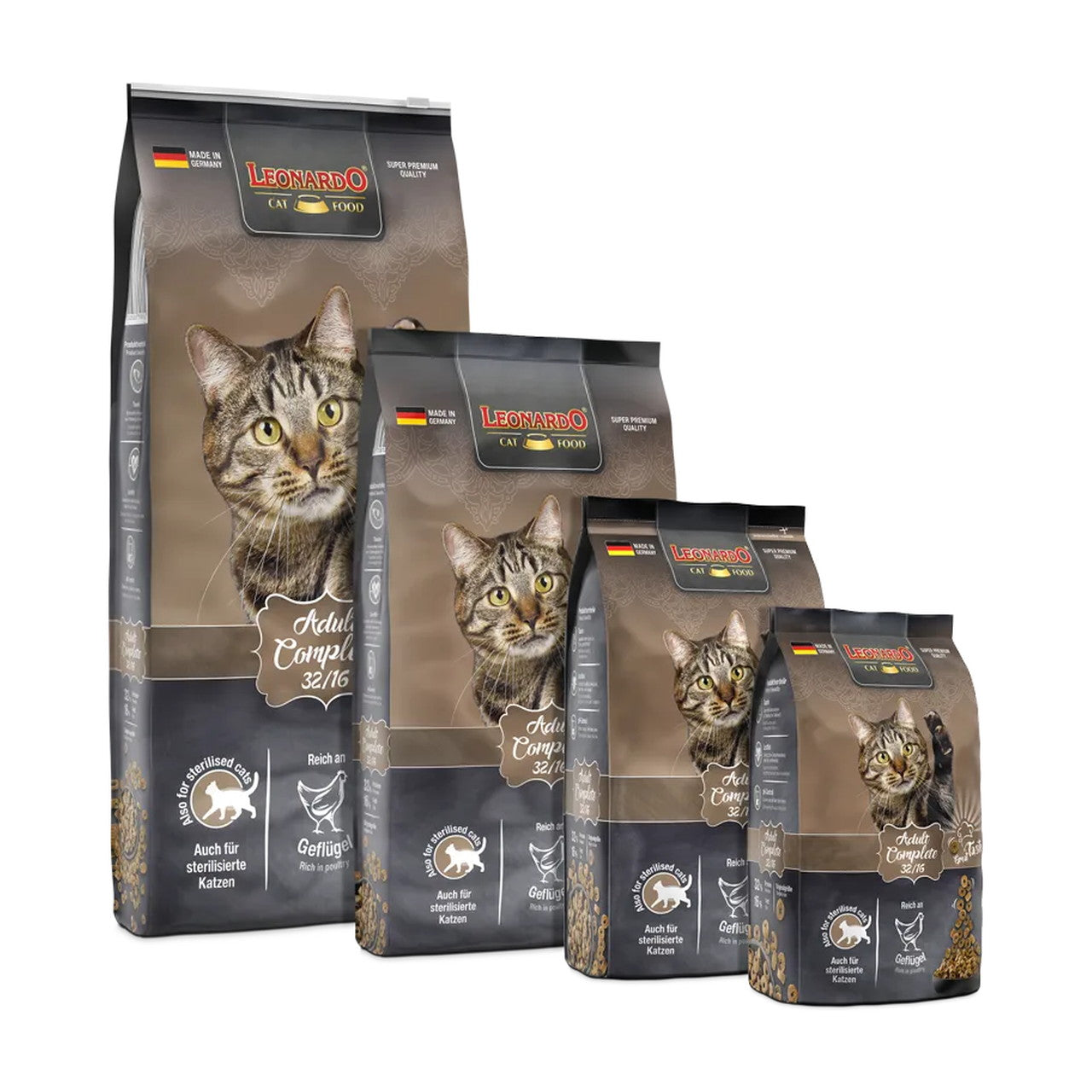 Leonardo Complete Cat Dry Food  300gm - 1.8kg - 7.5kg - 15kg