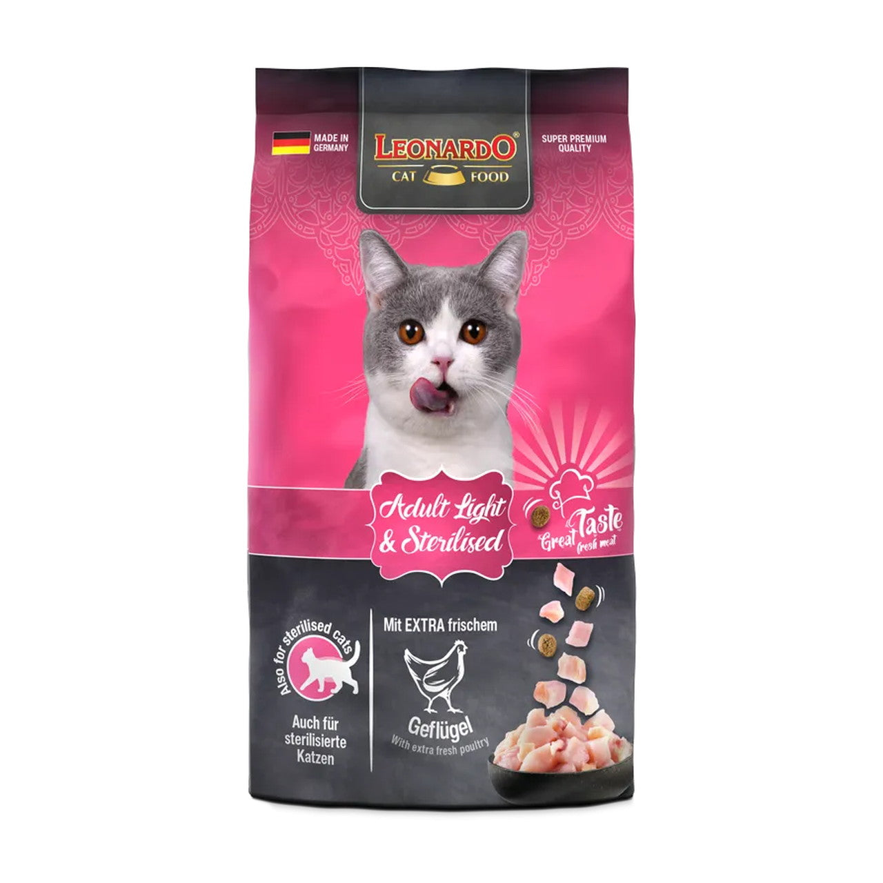 Leonardo Light&Sterilised Cat Dry Food 1.8kg