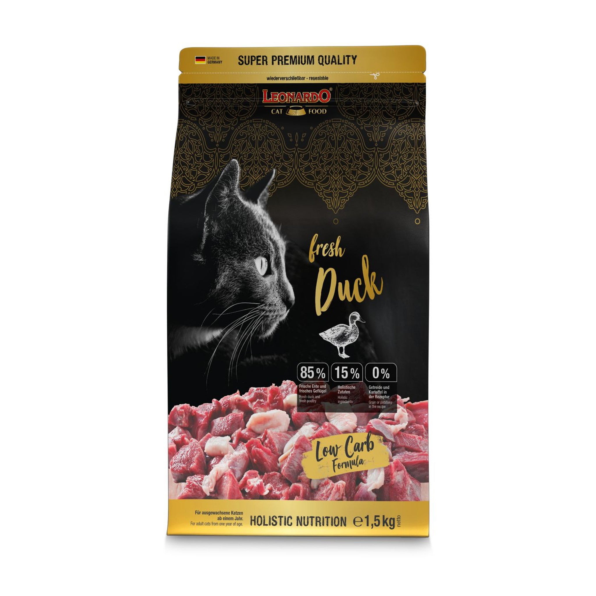 Leonardo Fresh Duck Cat Dry Food 250g - 1.5kg - 4kg