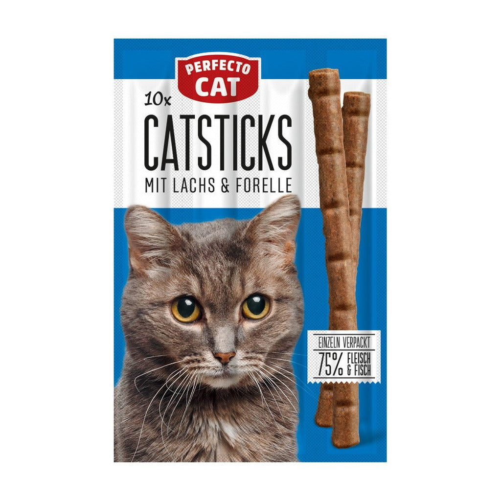 Perfecto Cat 10X Catsticks Mit Lachs & Forelle 50g