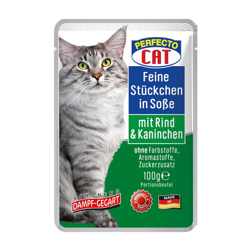 Perfecto Cat Rind& Kaninchen 100 g