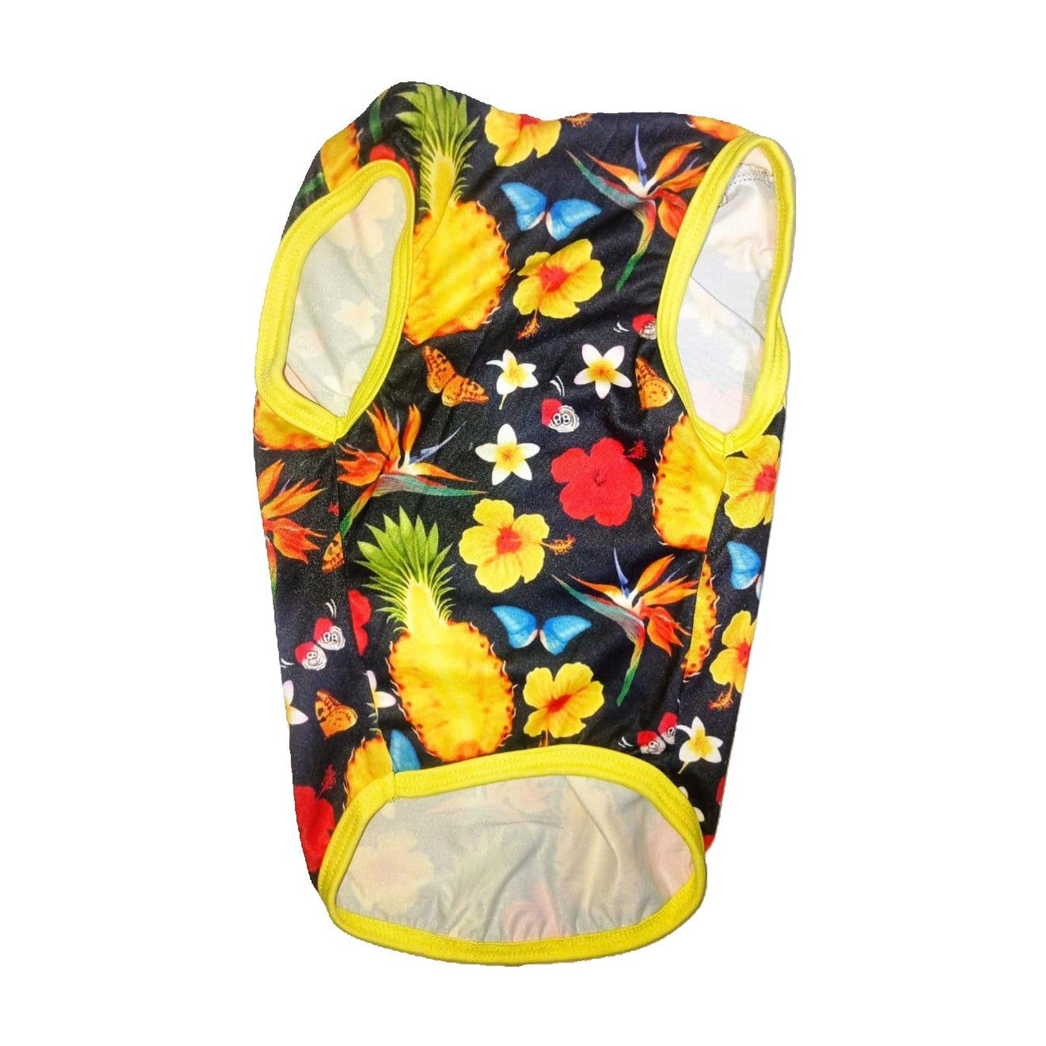 PETMODA TROPICAL T-SHIRT-BLACK XL
