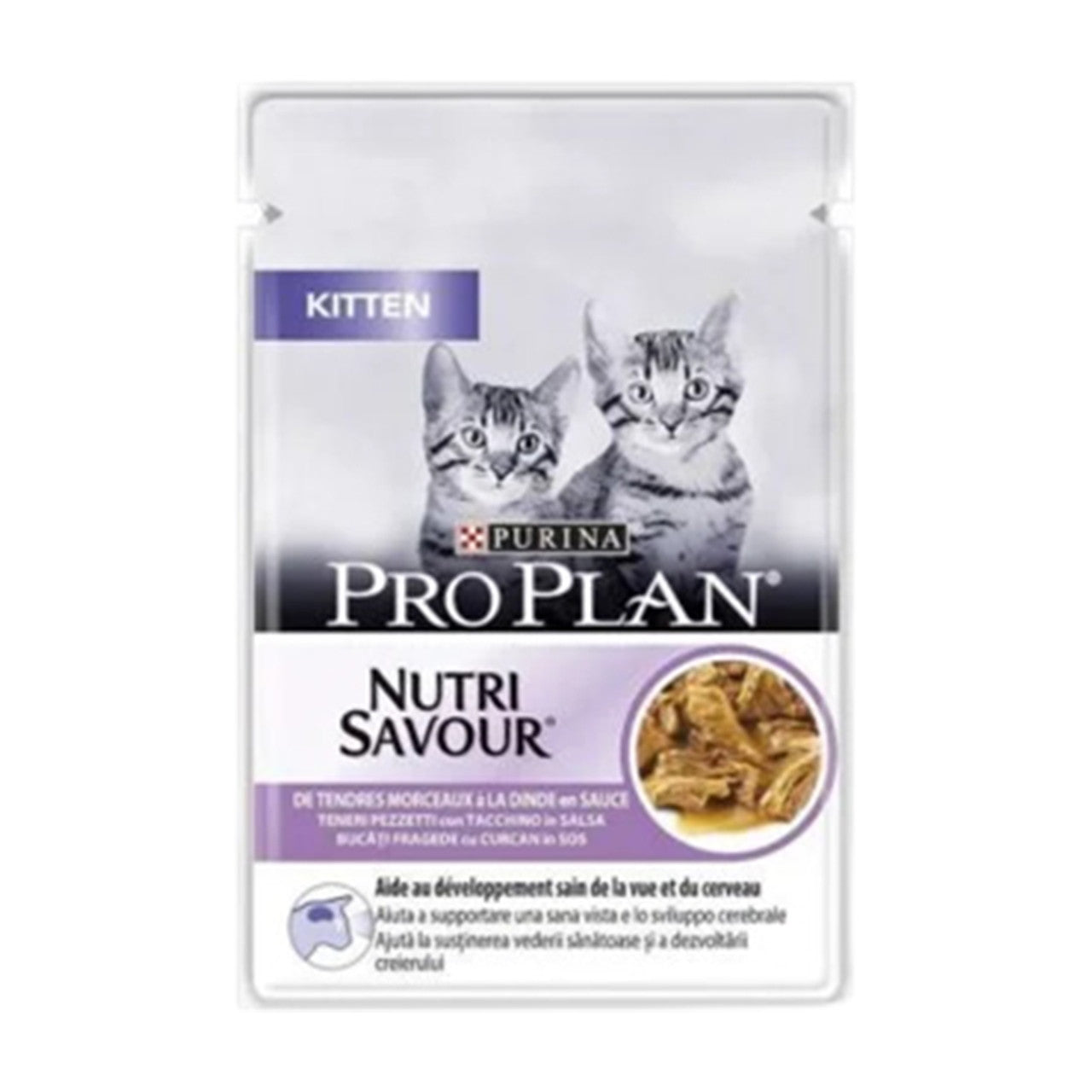 PURINA Pro Plan Kitten Nutri Savour with Turkey in Gravy 85g