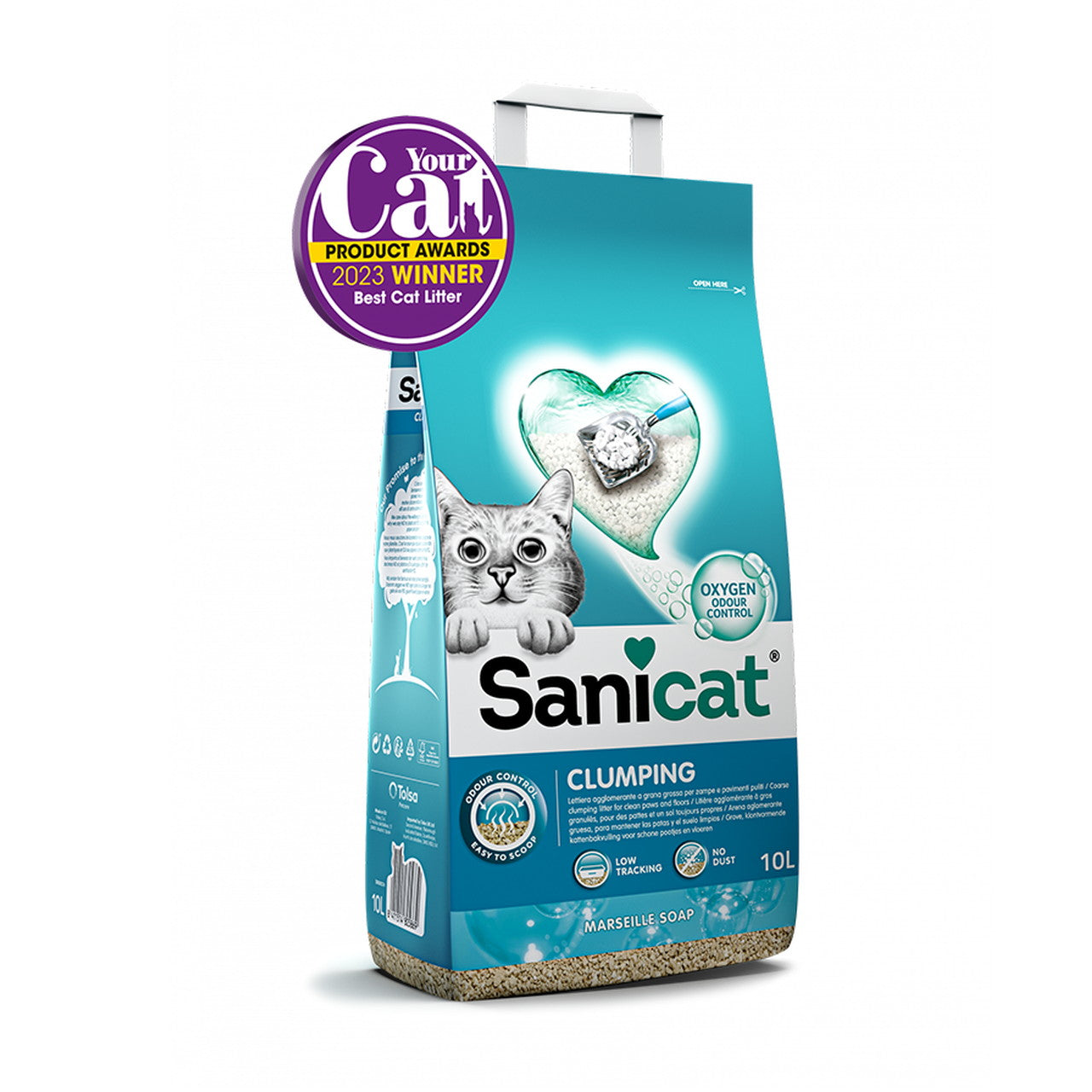 Sanicat Clumping Cat Litter Marseille Soap 10L