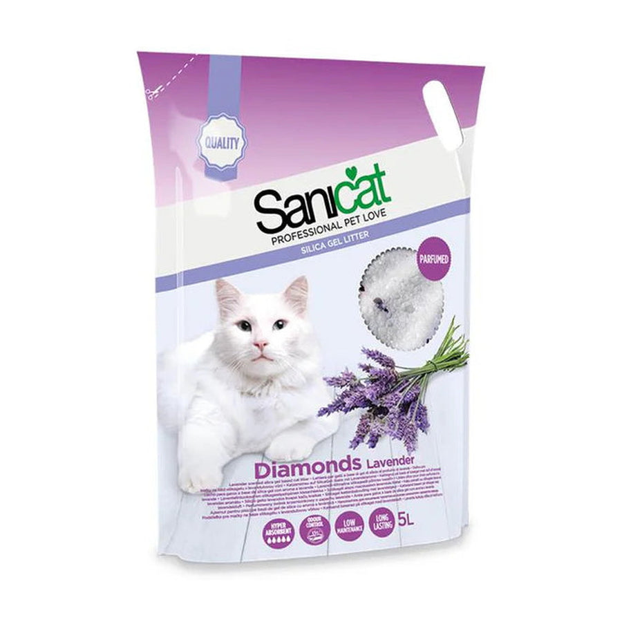 SaniCat Diamonds Lavender Silica Gel 5L