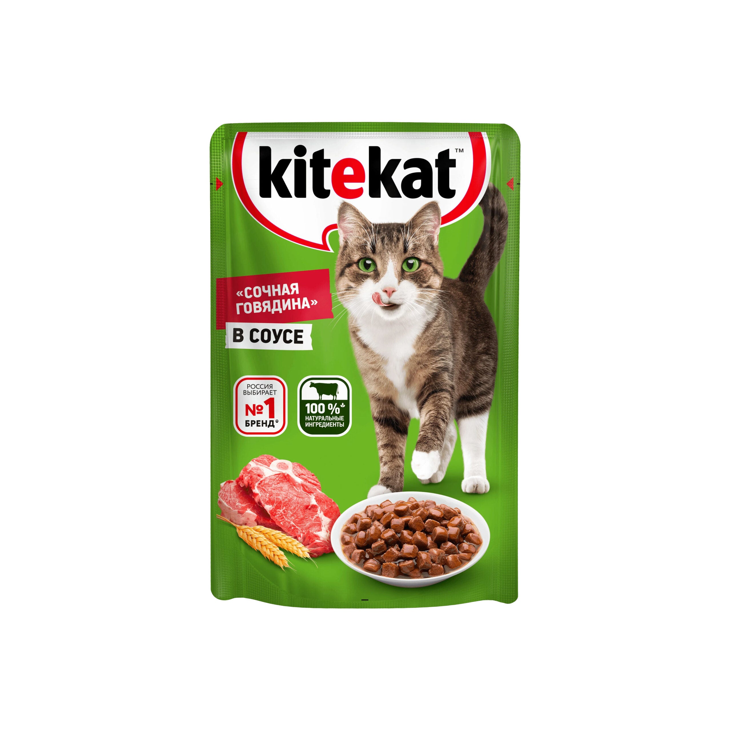 Kitekat with Beef pieces in sauce 85g