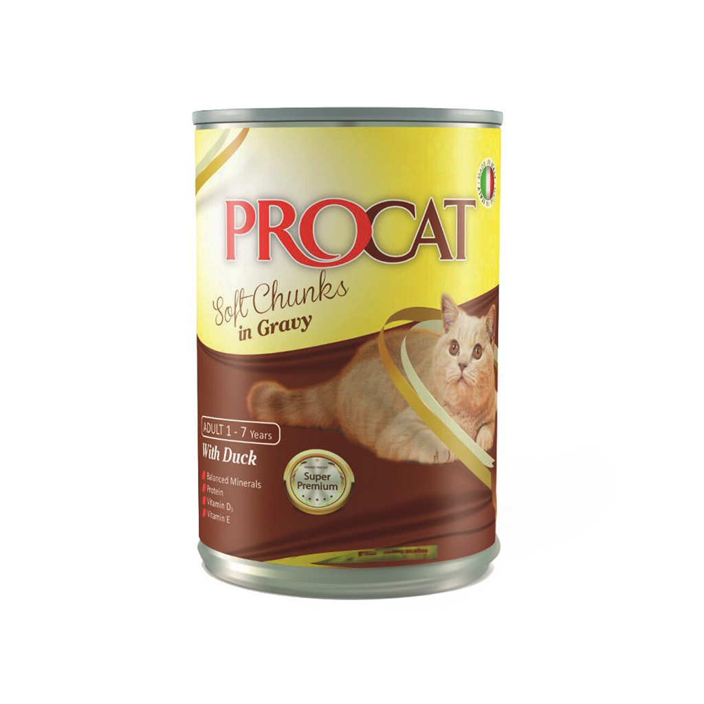 ProCat Chunks in Gravy With Duck 415g