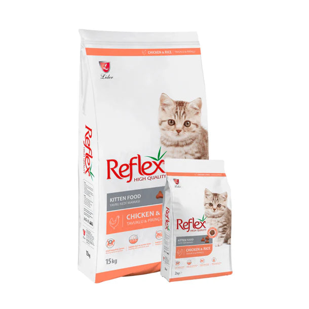 Reflex Kitten Dry Food with Chicken & Rice 15 Kg