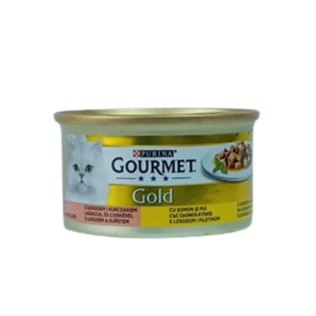 Purina Gourmet Gold with Salmon and Chicken 85 g