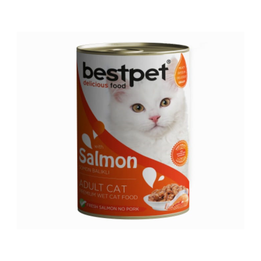 bestpet Wet Food for Adult Cat With Salmon 400 g