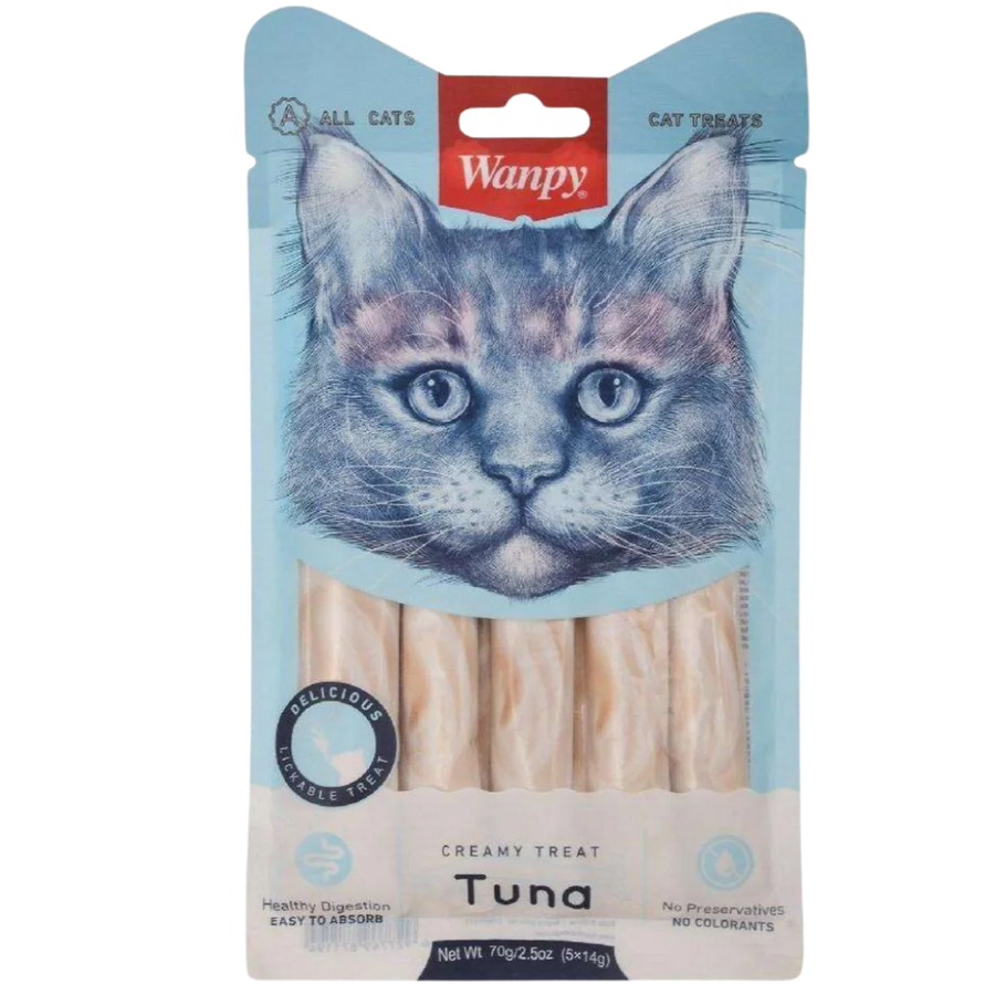 Wanpy Creamy Treats Pack Of 5*14g (Tuna)