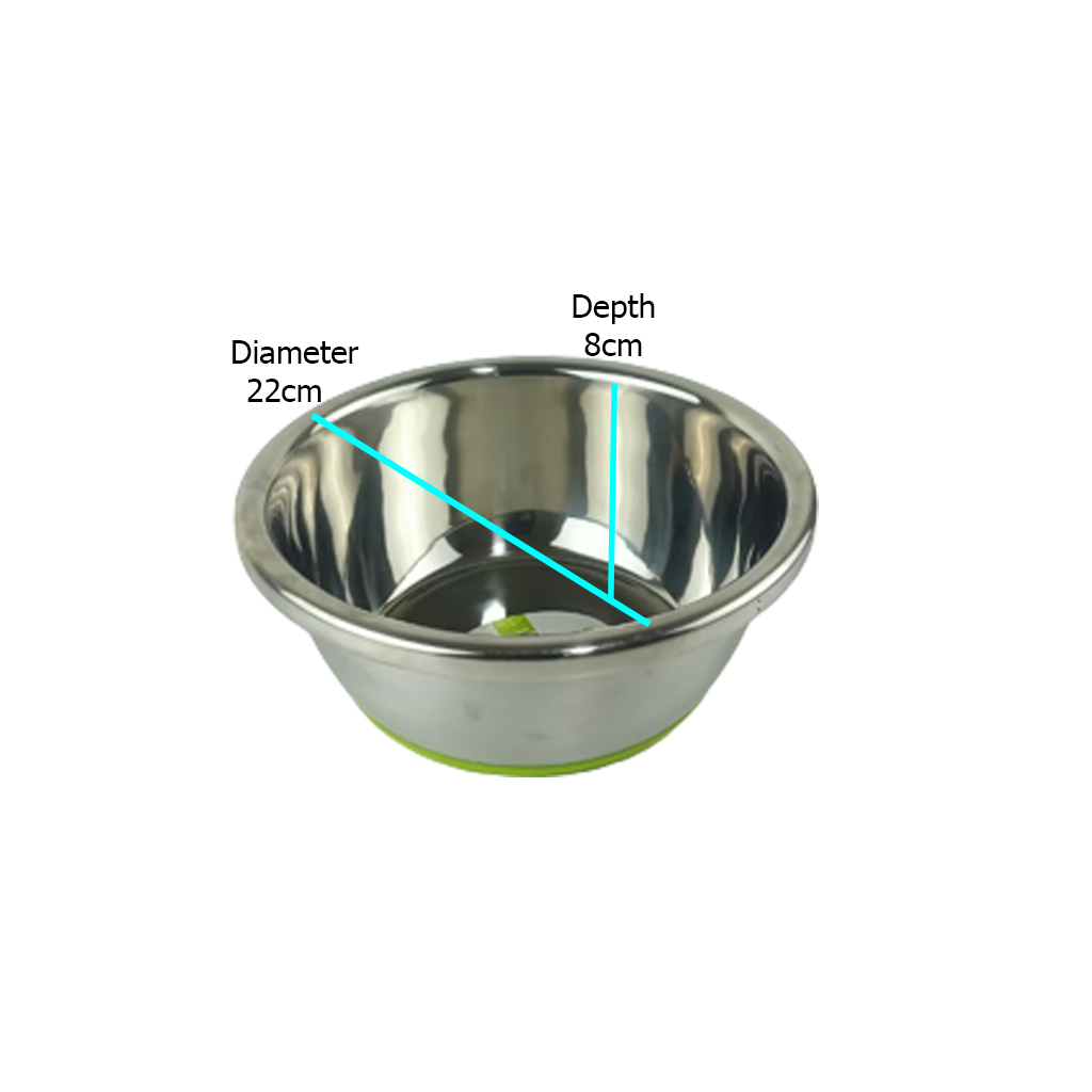 Nunbell Stainless Steel Deep Dog Bowls Water and Food with Rubber End