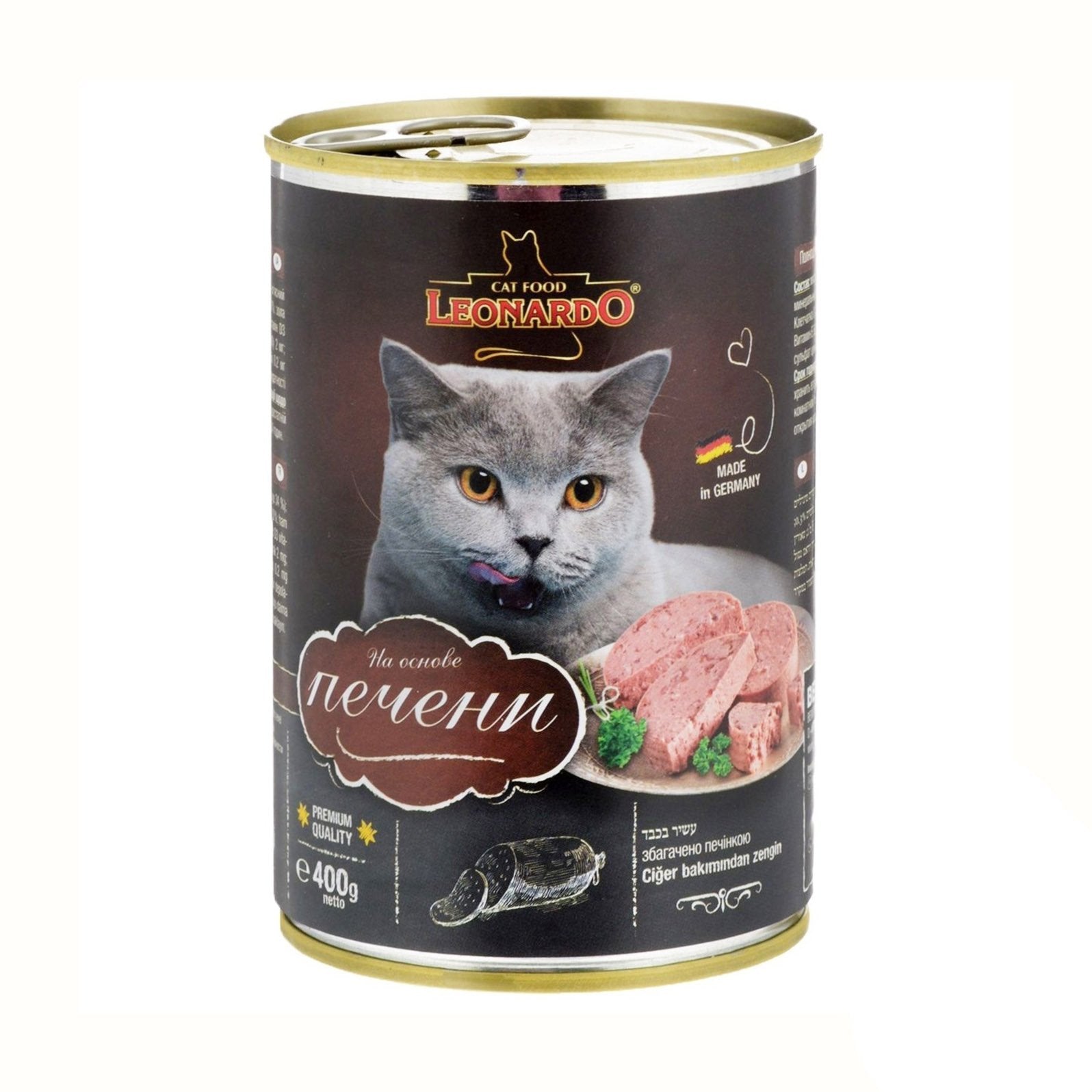 Leonardo Cat Cans Liver 400g